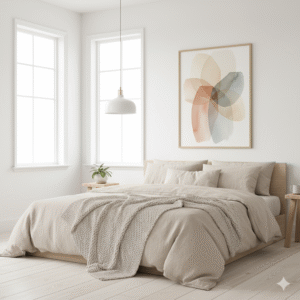 Watercolor Abstract Neutral Art – Minimalist Beige & Terracotta Printable Wall Decor