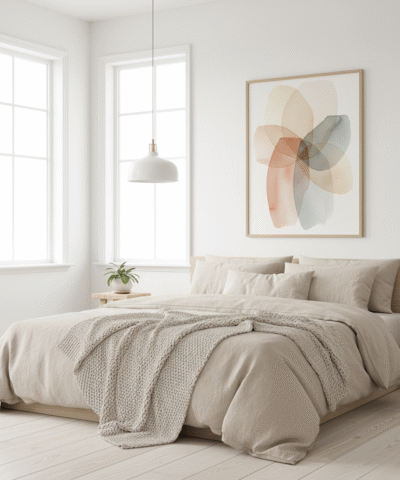 Watercolor Abstract Neutral Art – Minimalist Beige & Terracotta Printable Wall Decor