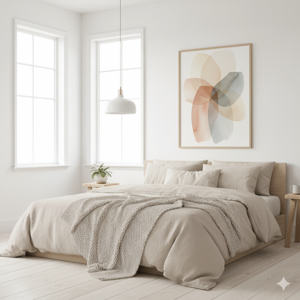 Watercolor Abstract Neutral Art – Minimalist Beige & Terracotta Printable Wall Decor